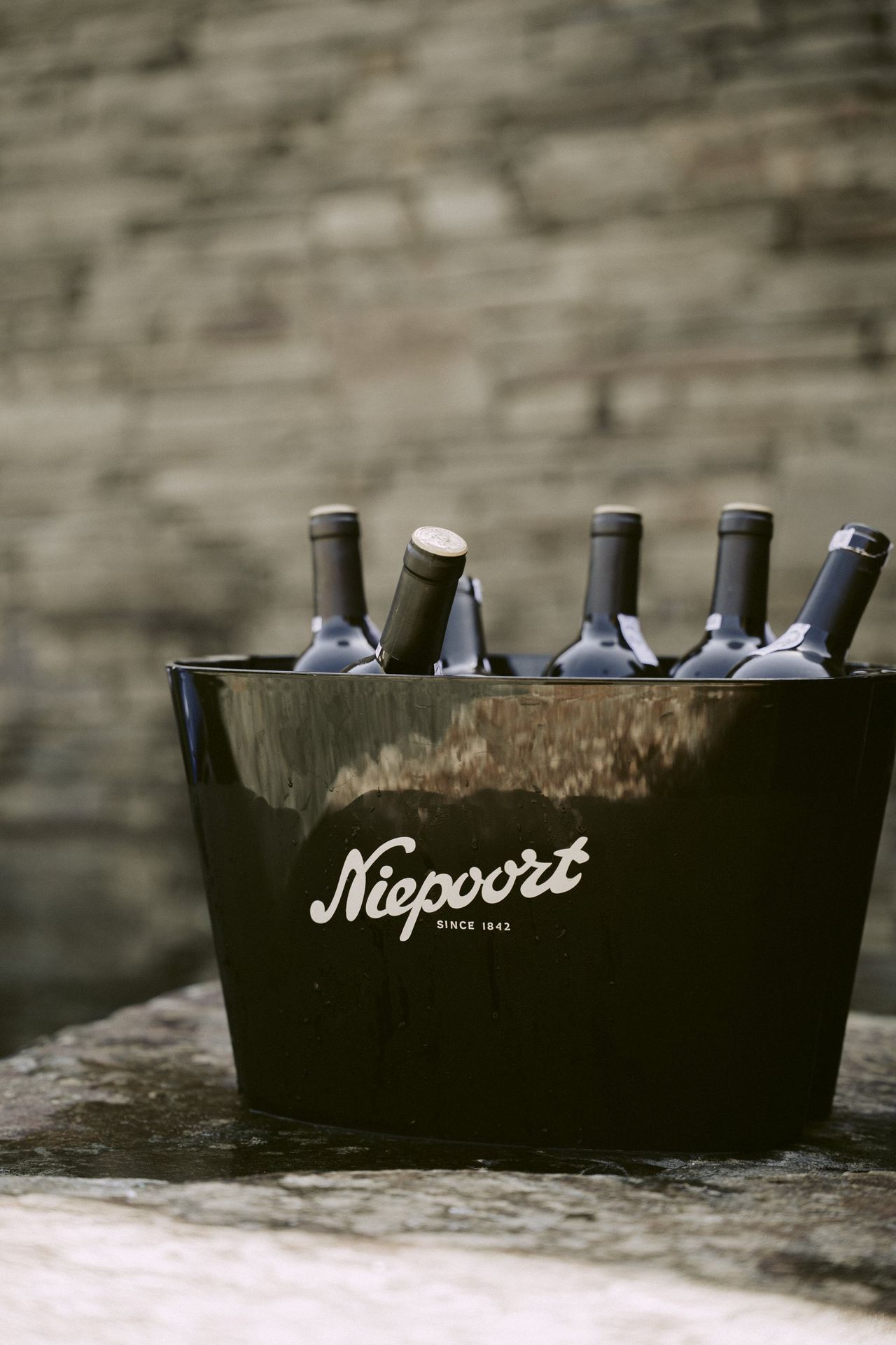Bottles in a Niepoort ice bucket